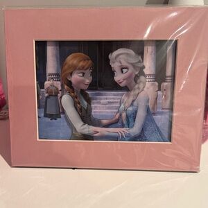 Frozen Official Laser Cel Disney Theme Parks Anna Elsa